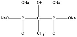 羥基乙叉二膦酸四鈉(HEDP·Na4)結(jié)構(gòu)式